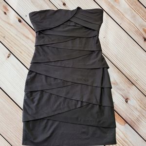 Forever 21 Black Strapless Cocktail Dress Sz Small